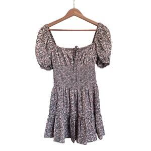 Rose & Remington Cottagecore Floral Smocked Peasant Minidress Size Small